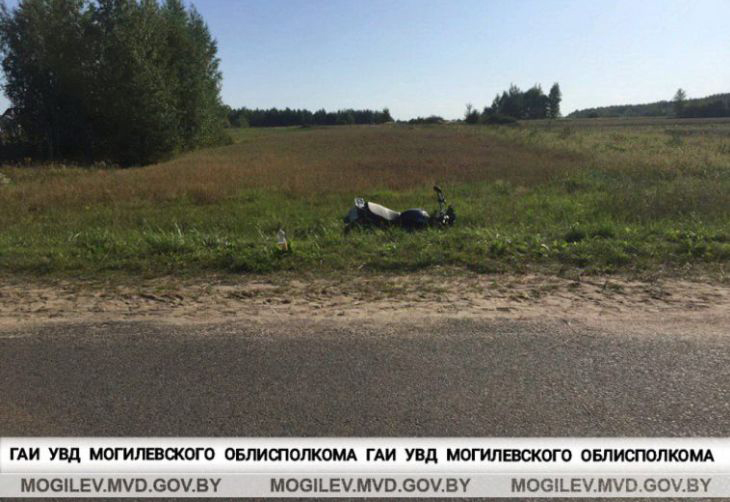 В Дрибинском районе мотоциклист попал в ДТП