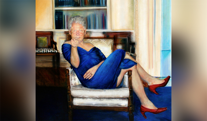 СМИ: В особняке Эпштейна нашли портрет Билла Клинтона в платье и туфлях