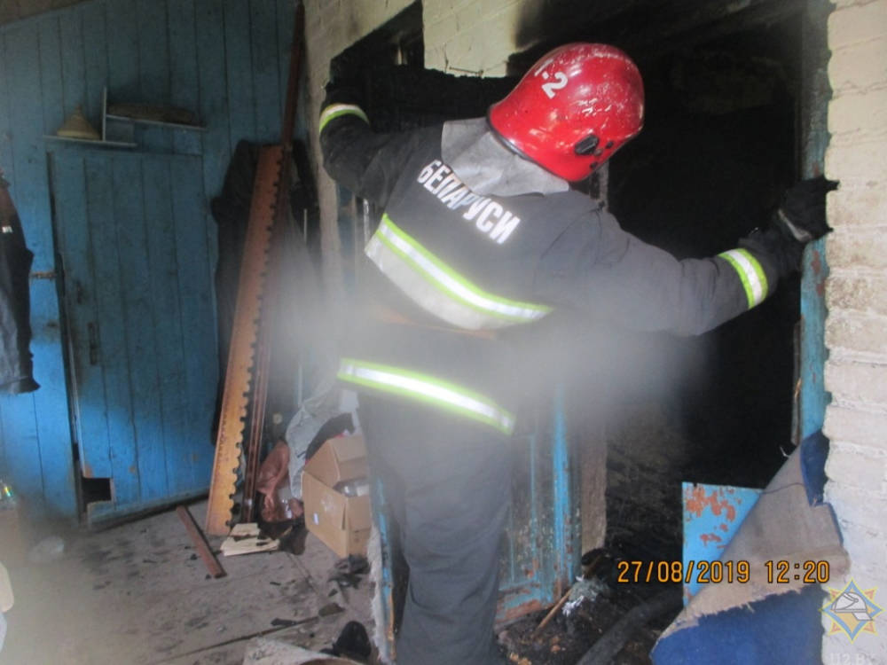 В Могилевском районе в доме произошел пожар
