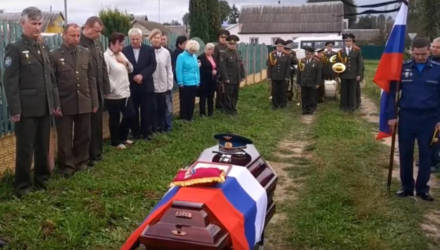 В Горках похоронили 29-летнего лётчика, погибшего на Ставрополье (видео)