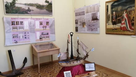Выставка "История Кричевского судостроения" начала работать во Дворце Потемкина